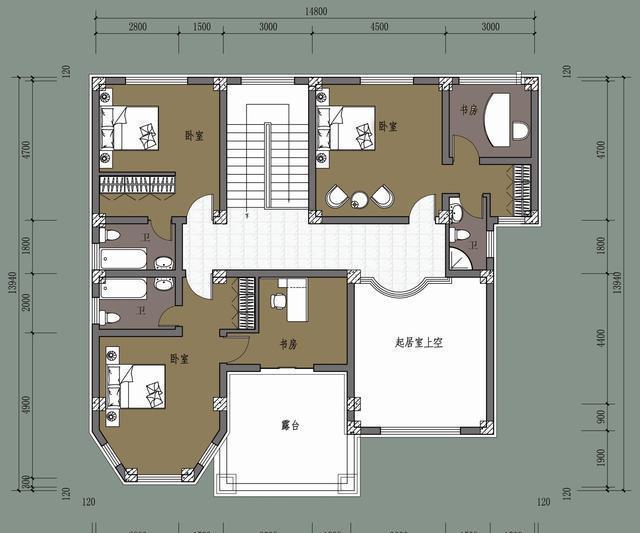 实拍一套农村自建二层别墅5室1厅有效果图比对感觉很不错M88体育(图5)